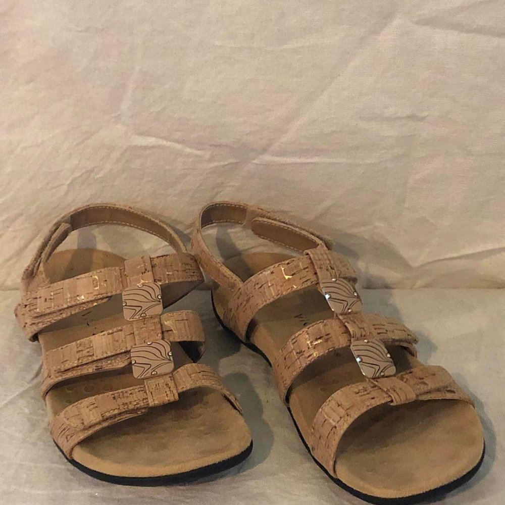 Size 7 Vionic Amber Adjustable Velcro Sandals - image 1